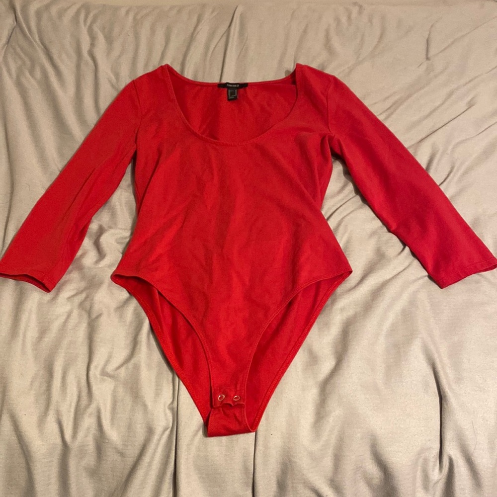 Forever 21 Red Bodysuit